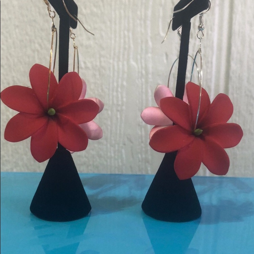 Foam Flower Earrings - Picture 9 of 11